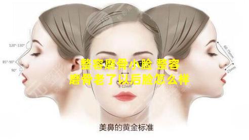 整容磨骨小脸 整容磨骨老了以后脸怎么样